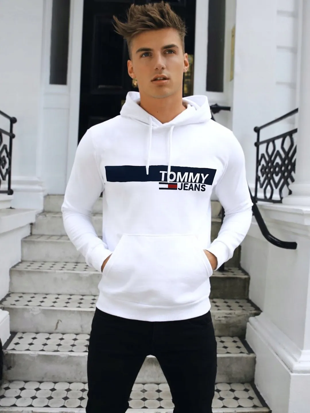 Bluza Męska Tommy Jeans Biała - obrazek 5
