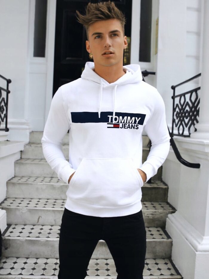 bluza tommy jeans męska,biała bluza tommy hilfiger,bluza tommy hilfiger męska z kapturem