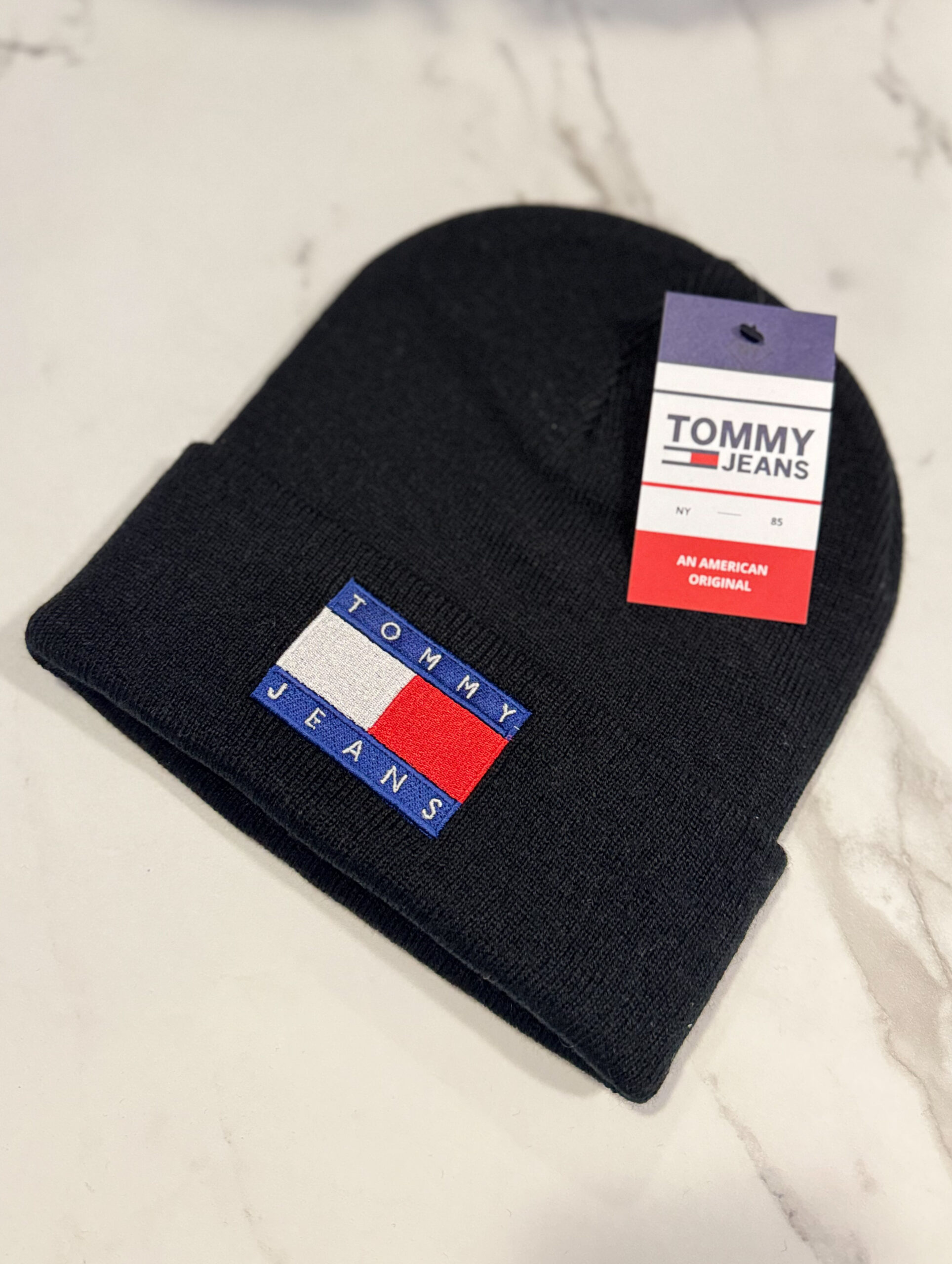 Czapka Tommy Jeans UNISEX Czarna - obrazek 2