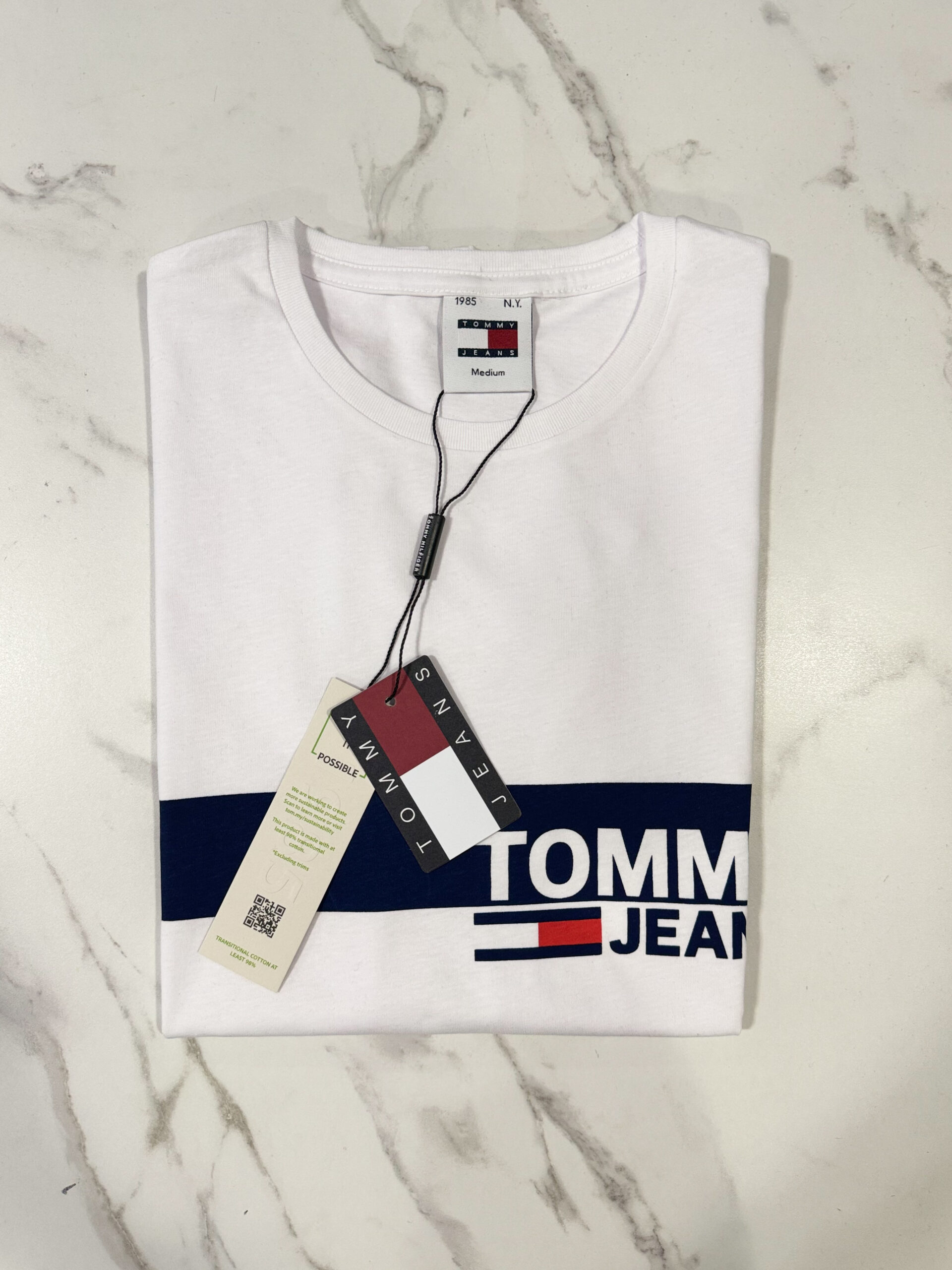 Koszulka Damska Tommy Jeans Biała - obrazek 3