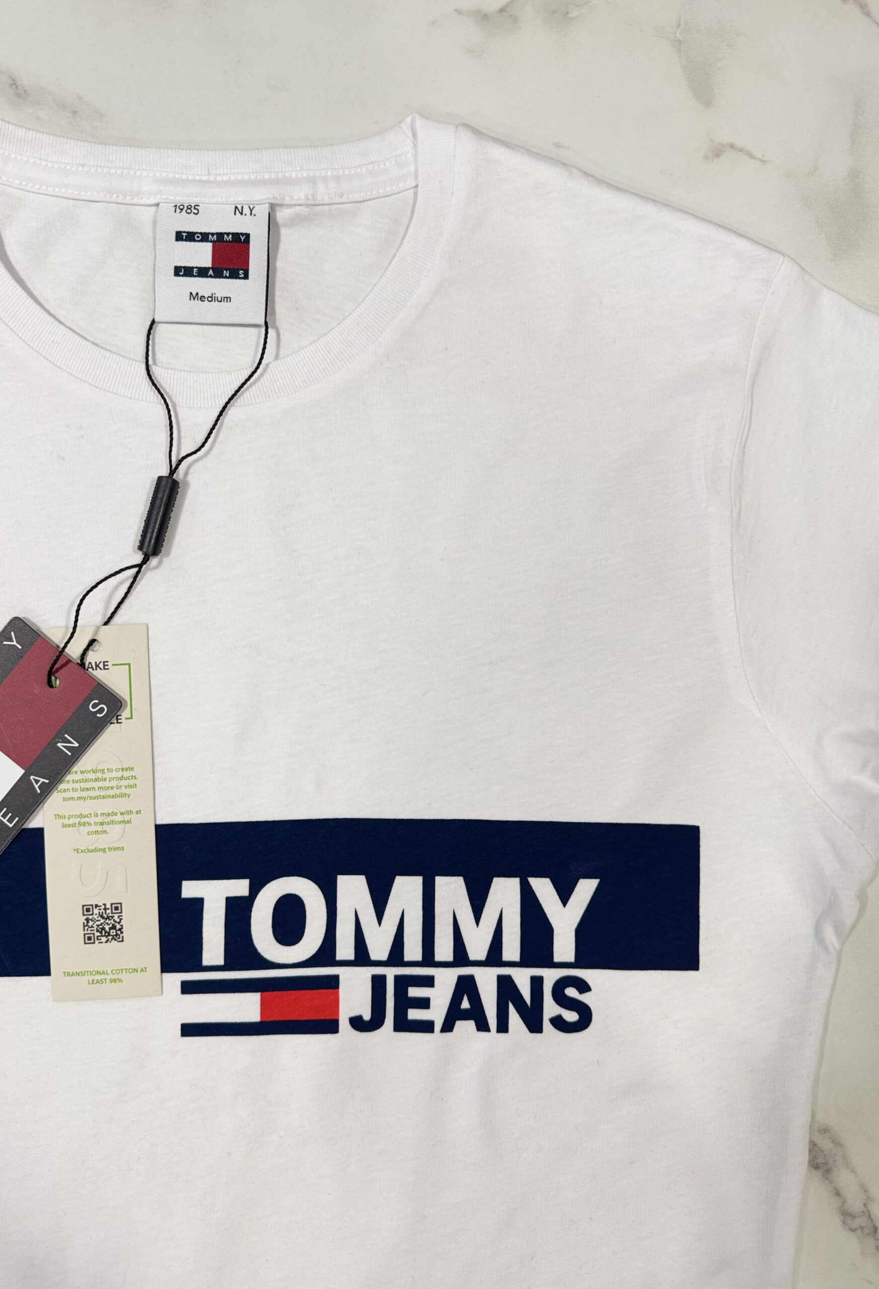Koszulka Damska Tommy Jeans Biała - obrazek 7