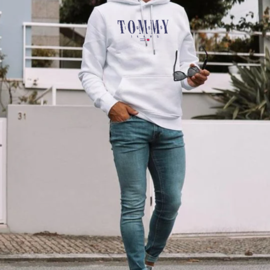 biala bluza meska tommy jeans