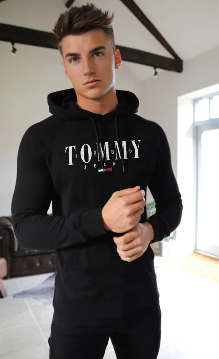 bluza meska tommy jeans czarna