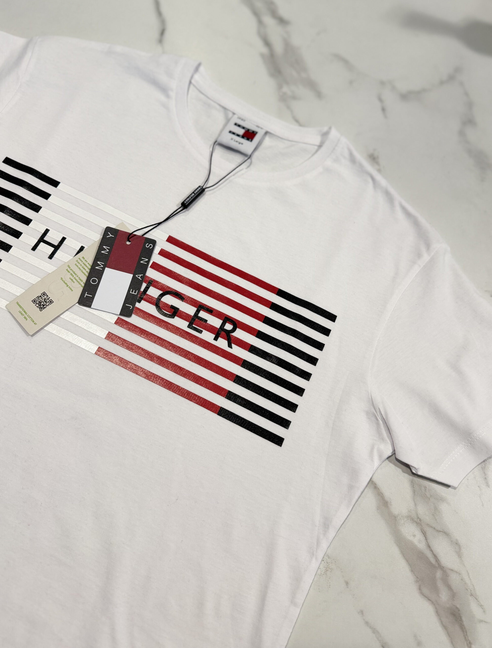 Koszulka Damska Tommy Hilfiger Biała - obrazek 4