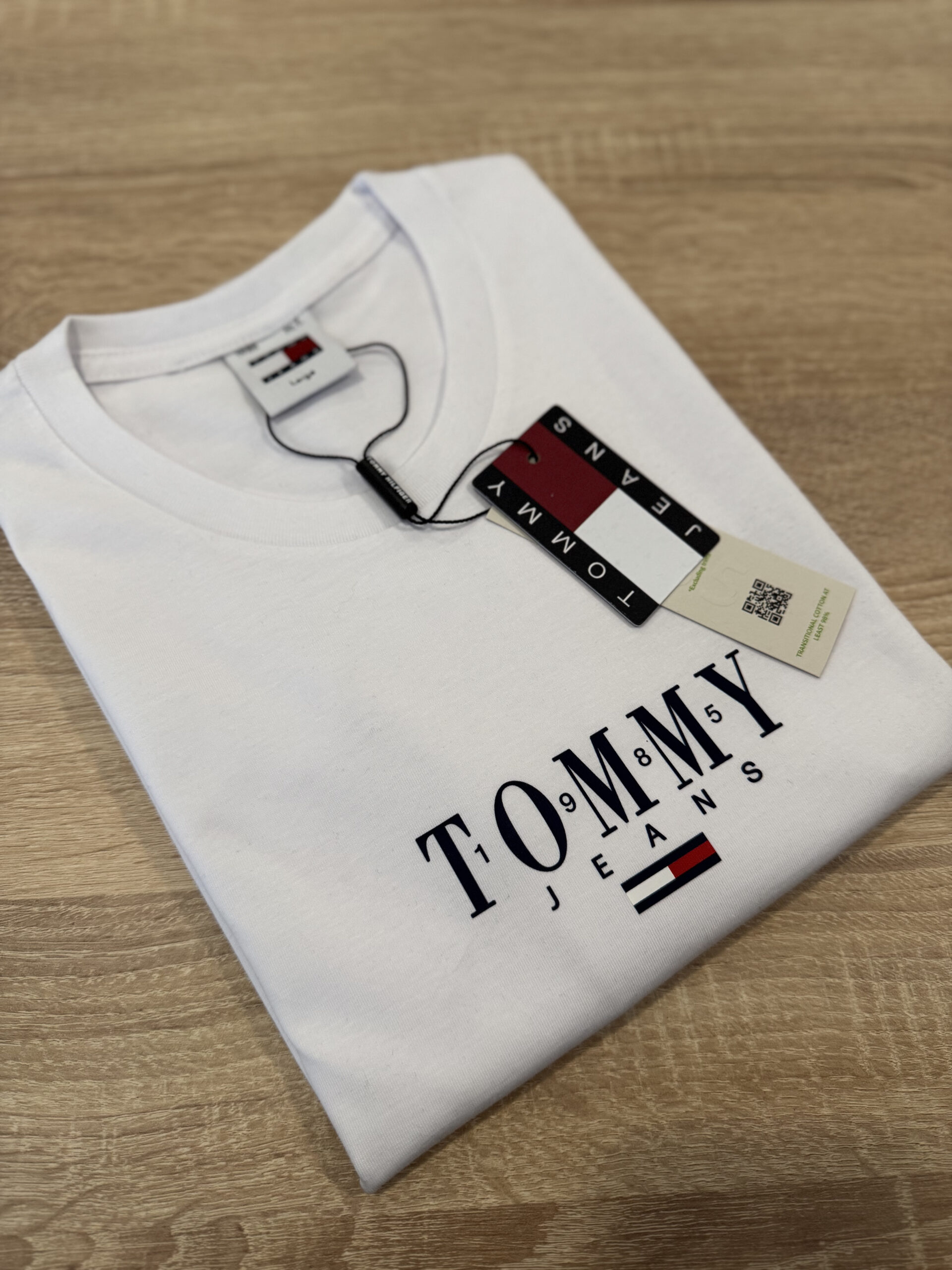 Koszulka Męska Tommy Jeans Biała - obrazek 3