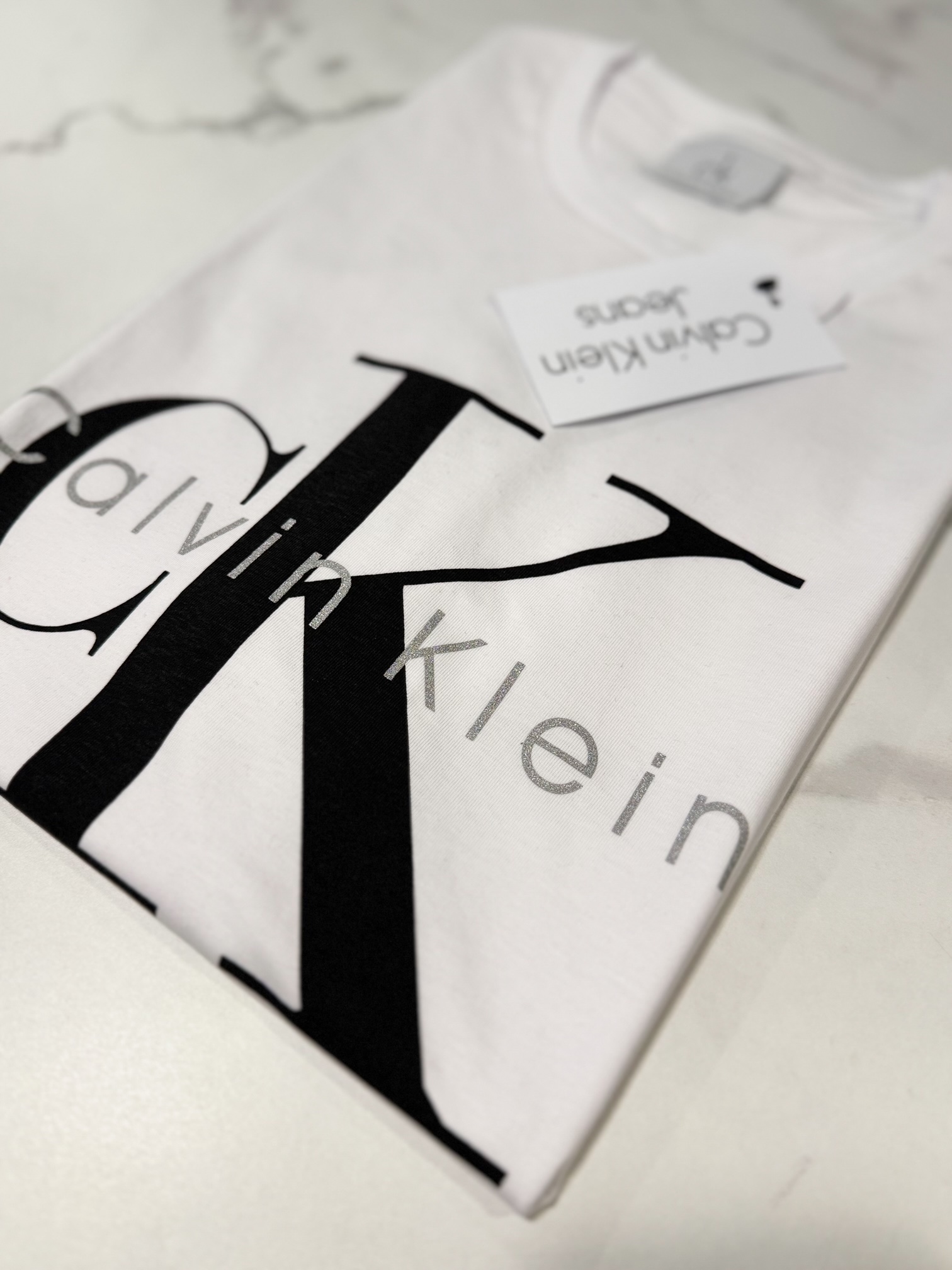 Koszulka Calvin Klein Męska Biała - obrazek 4