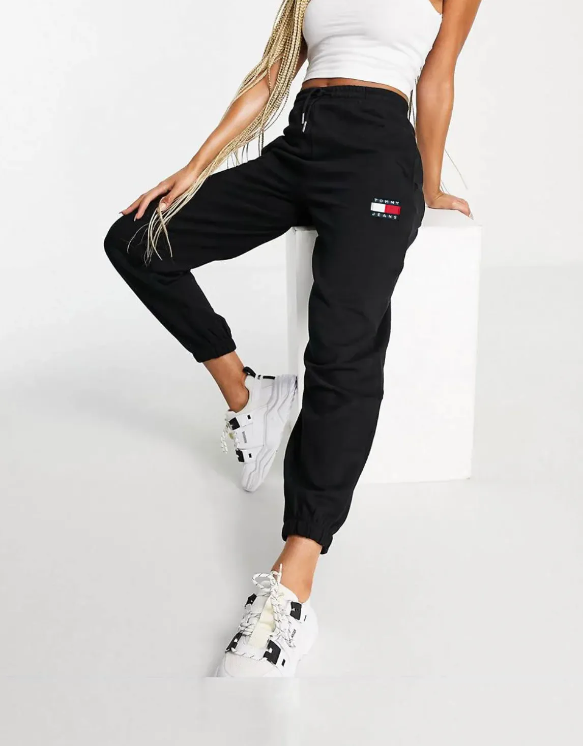 Spodnie Damskie Tommy Jeans Czarne