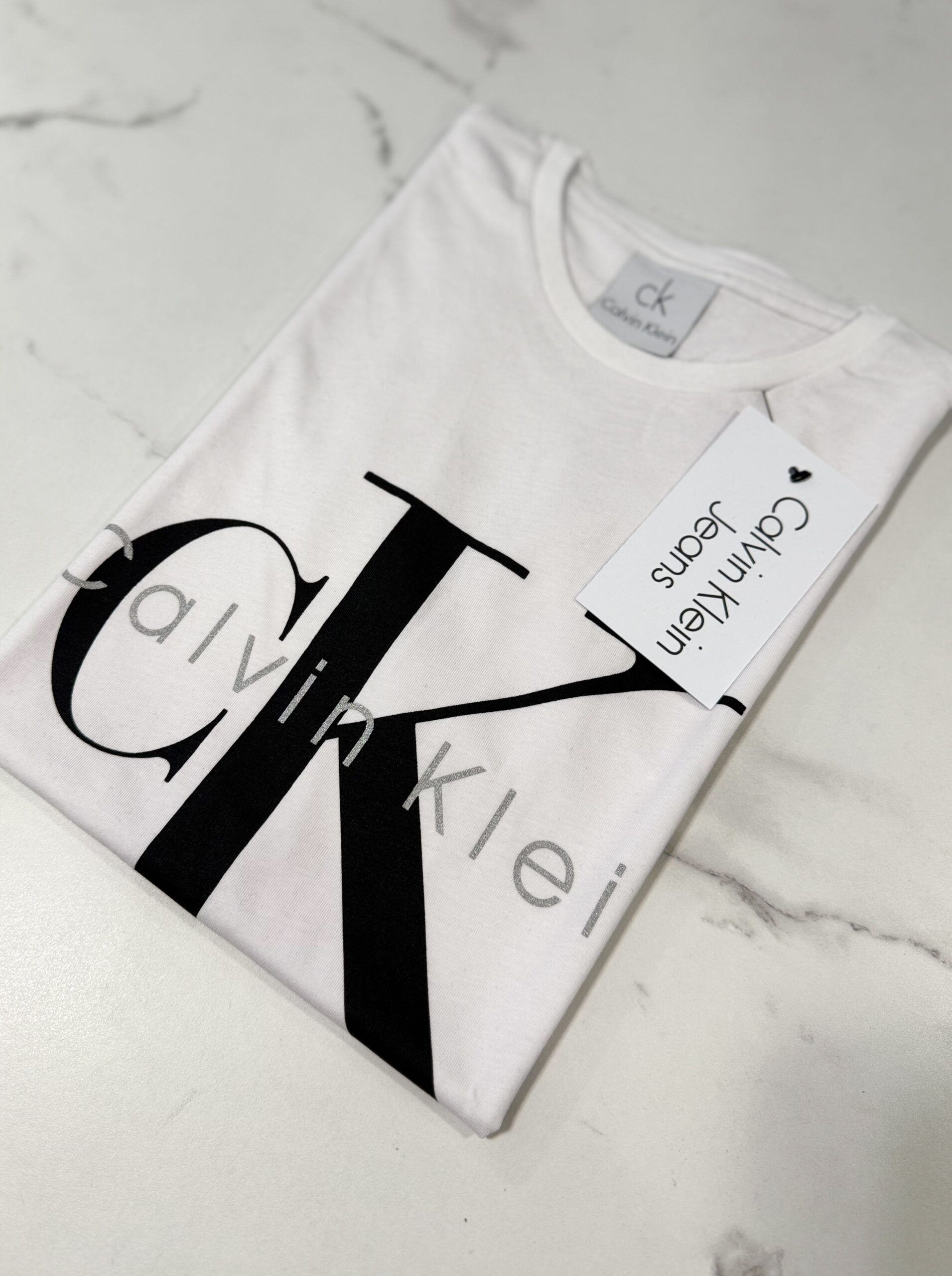 Koszulka Calvin Klein Damska Biała - obrazek 2