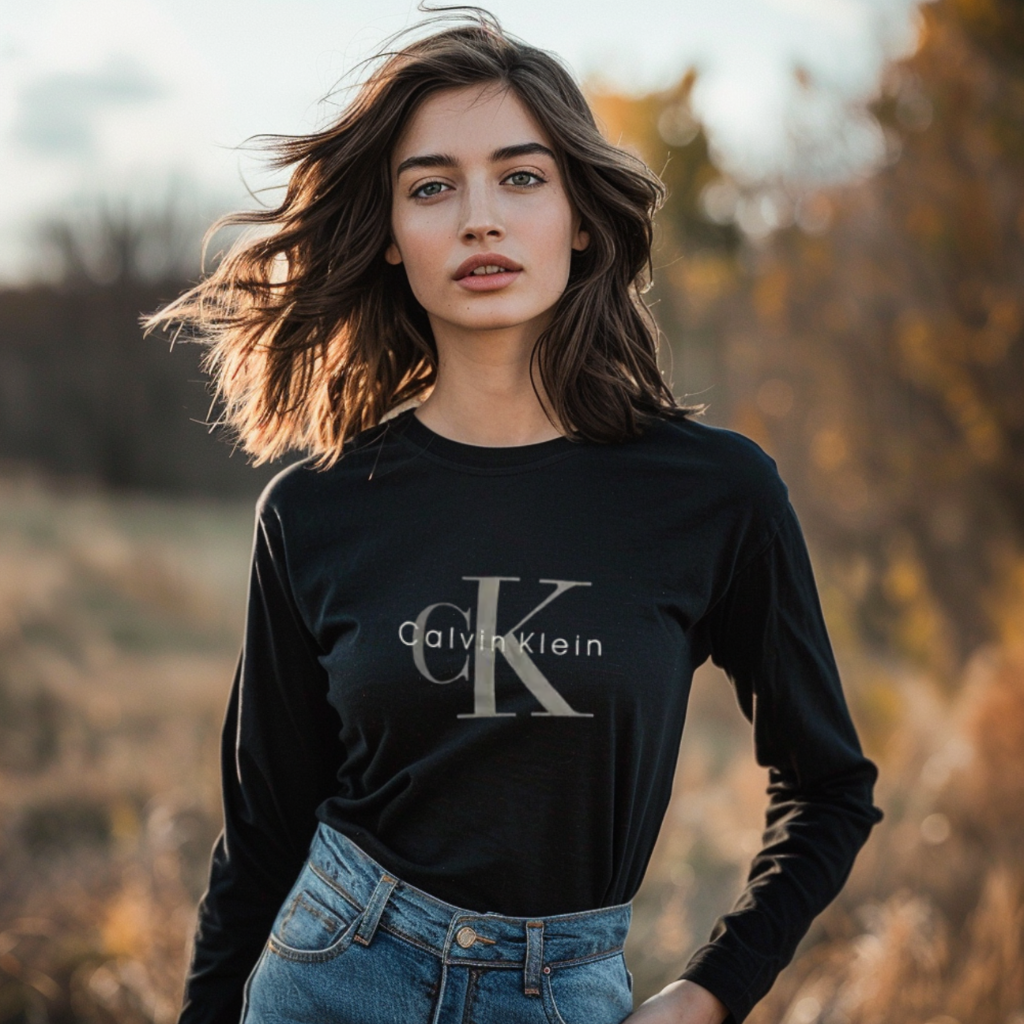 Koszulka Damska Calvin Klein Z Długim Rękawem Longsleeve