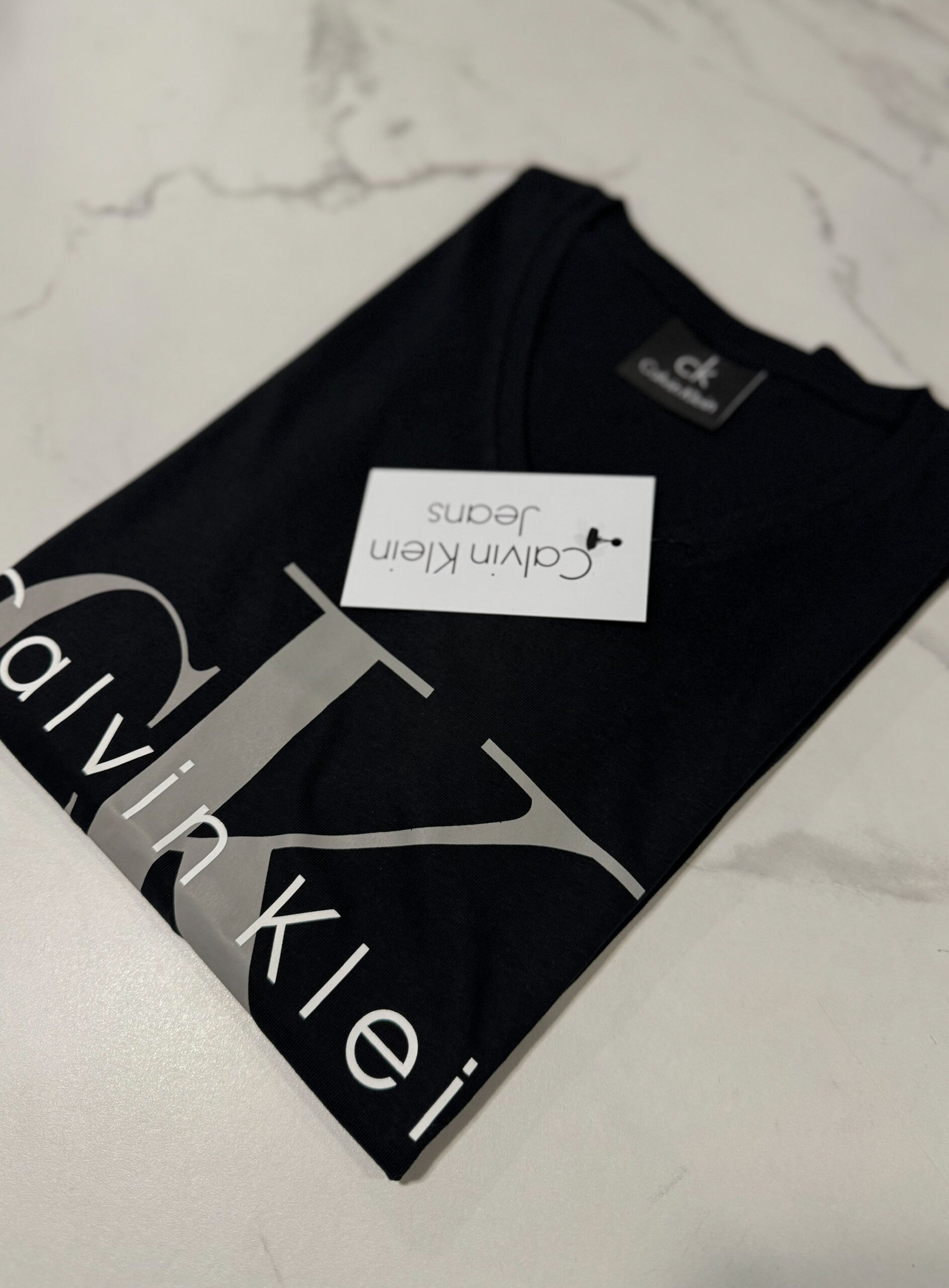 Koszulka Damska Calvin Klein Dekolt V Czarna - obrazek 5