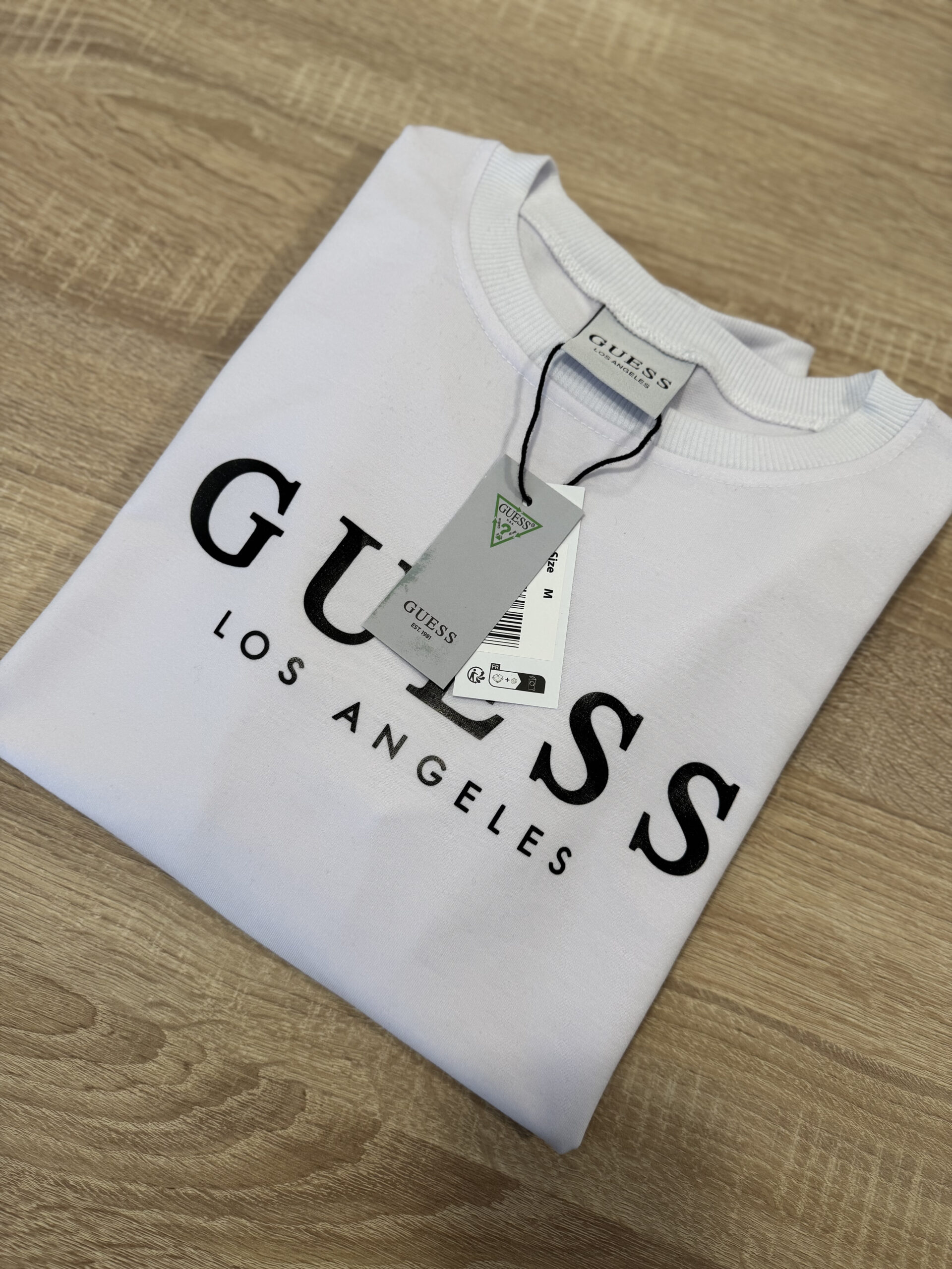 Bluza Damska Guess Biała Bez Kaptura - obrazek 2