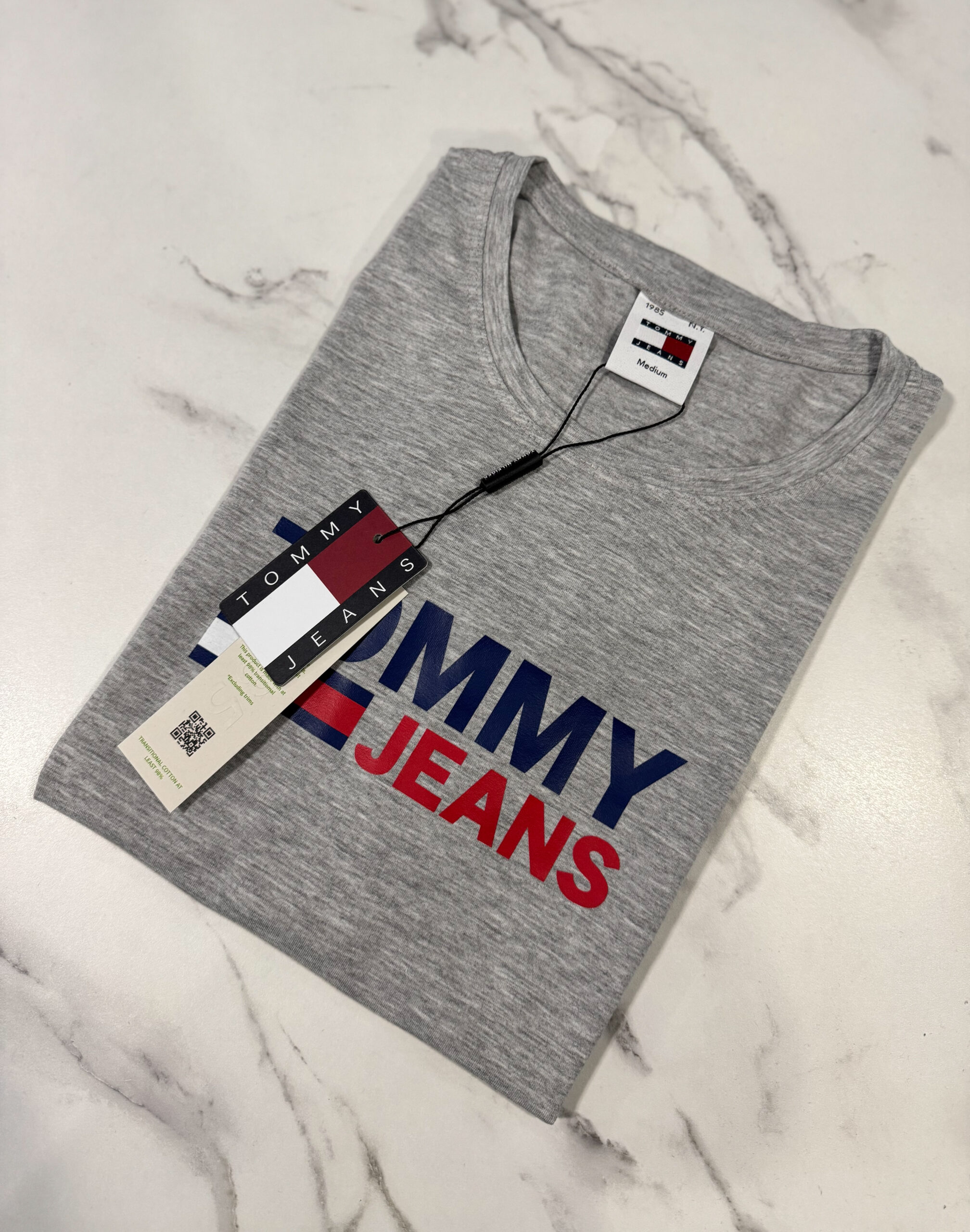 Koszulka Męska Tommy Jeans Szara - obrazek 2