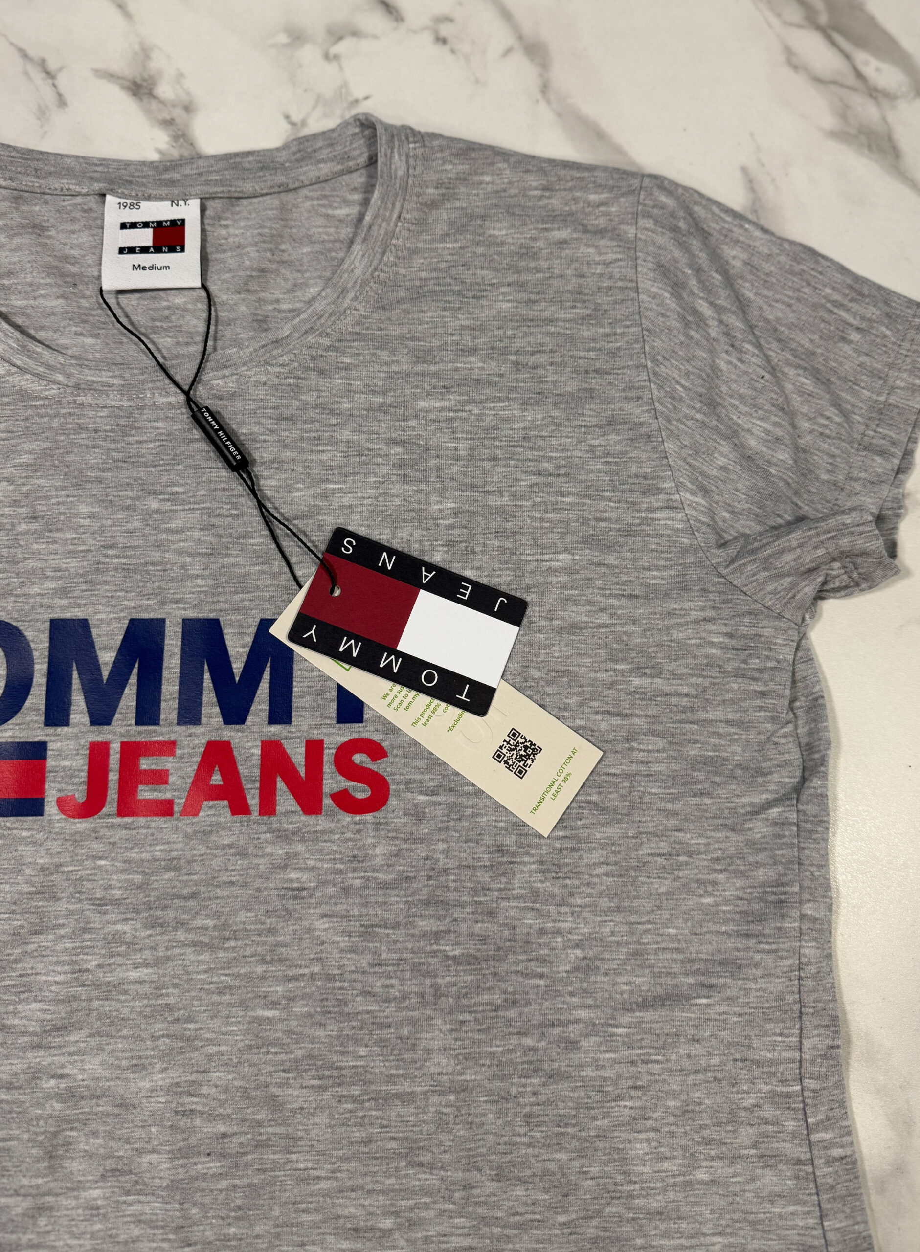 Koszulka Męska Tommy Jeans Szara - obrazek 4