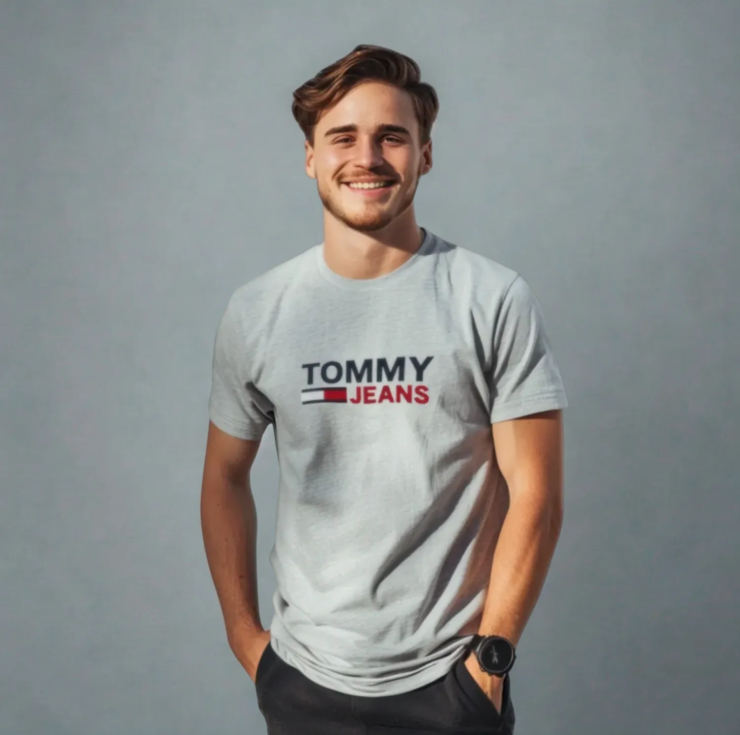 Koszulka Męska Tommy Jeans Szara