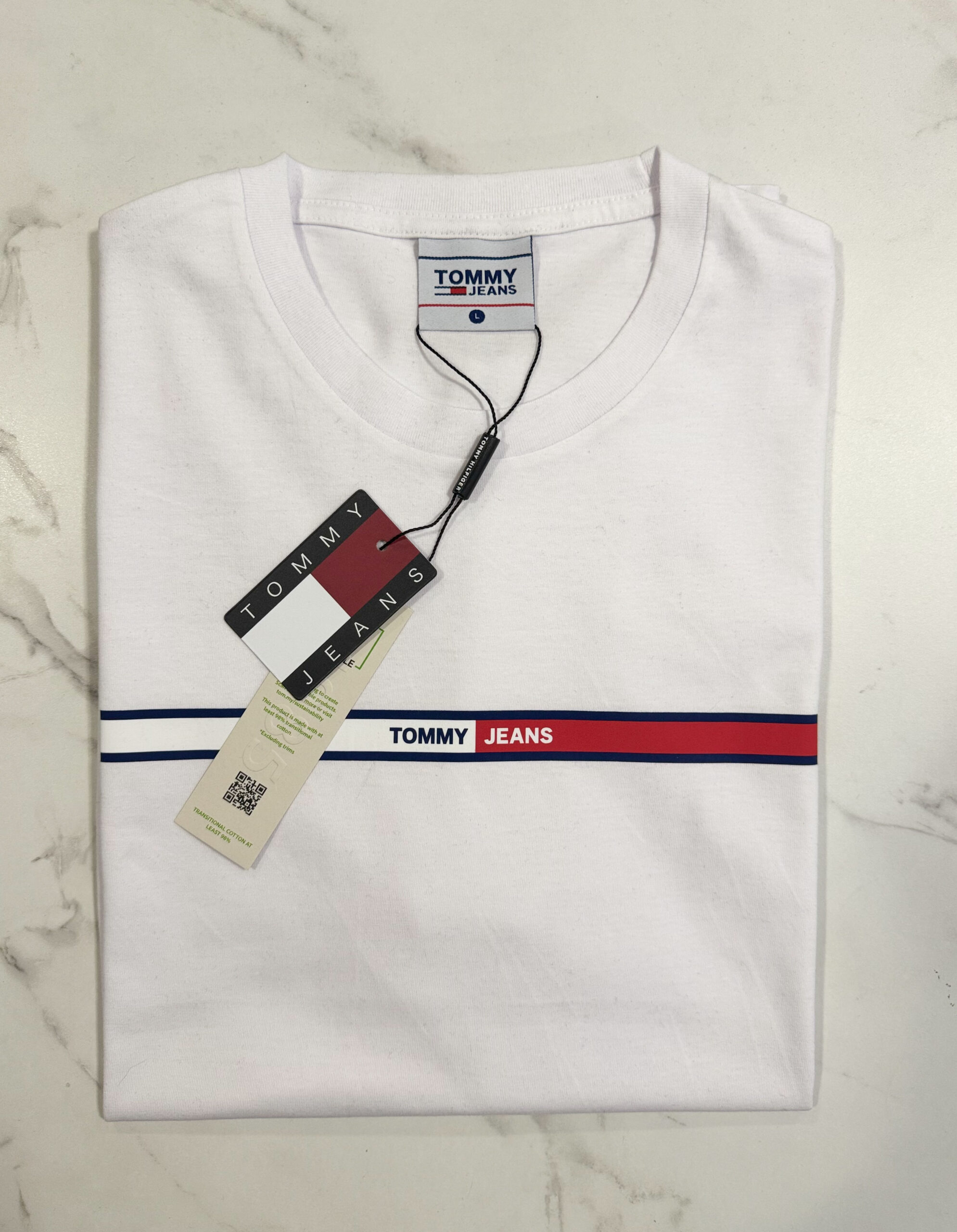 Koszulka Męska Tommy Jeans Biała - obrazek 2