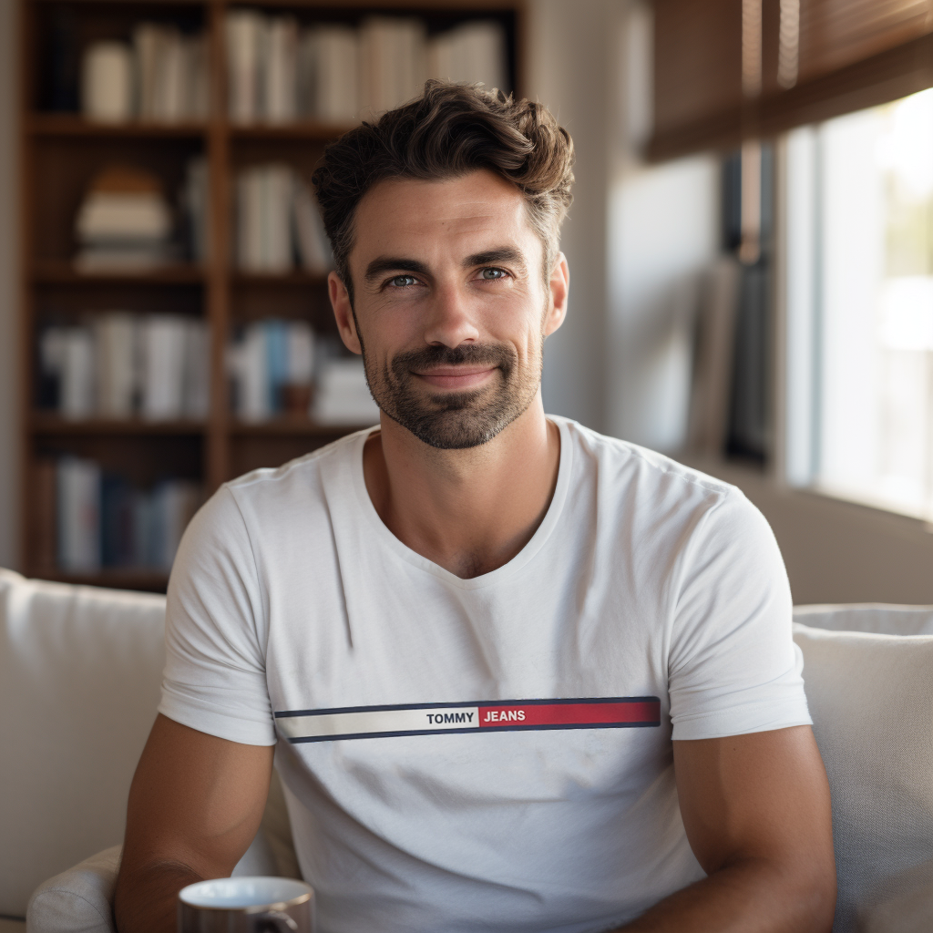 Koszulka Męska Tommy Jeans Biała