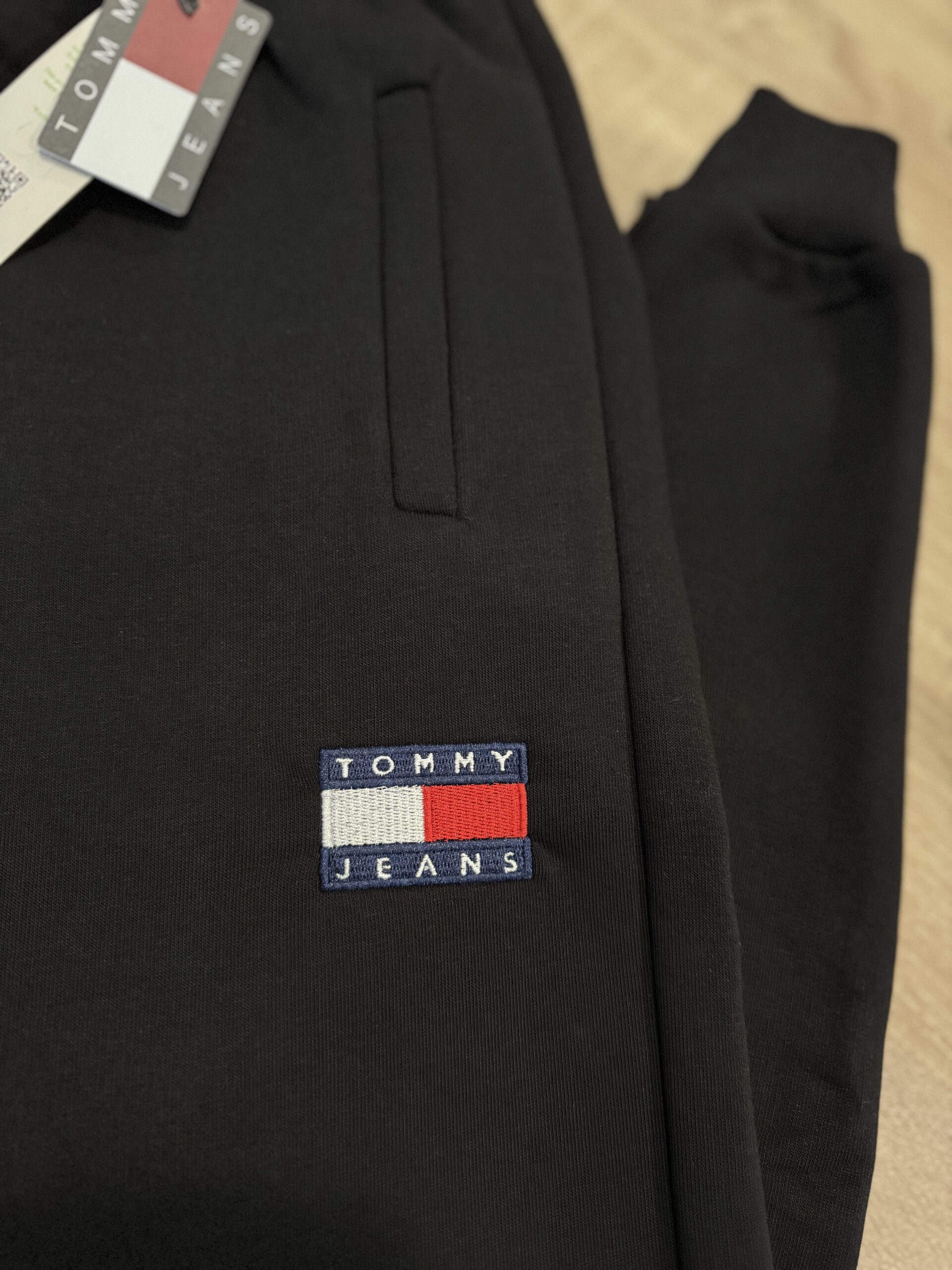 Spodnie Męskie Tommy Jeans Czarne - obrazek 3