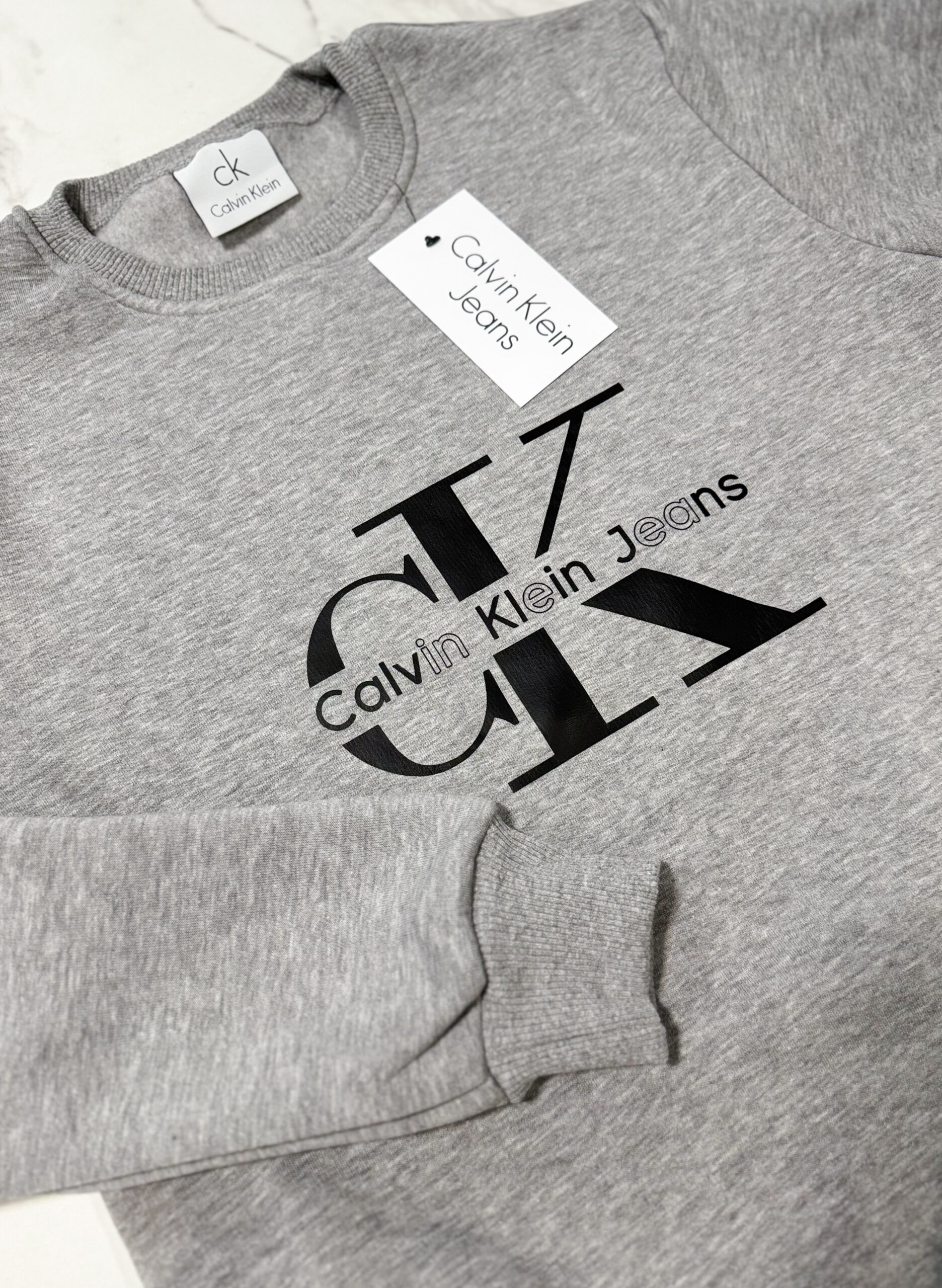 Bluza Męska Calvin Klein Szara - obrazek 4