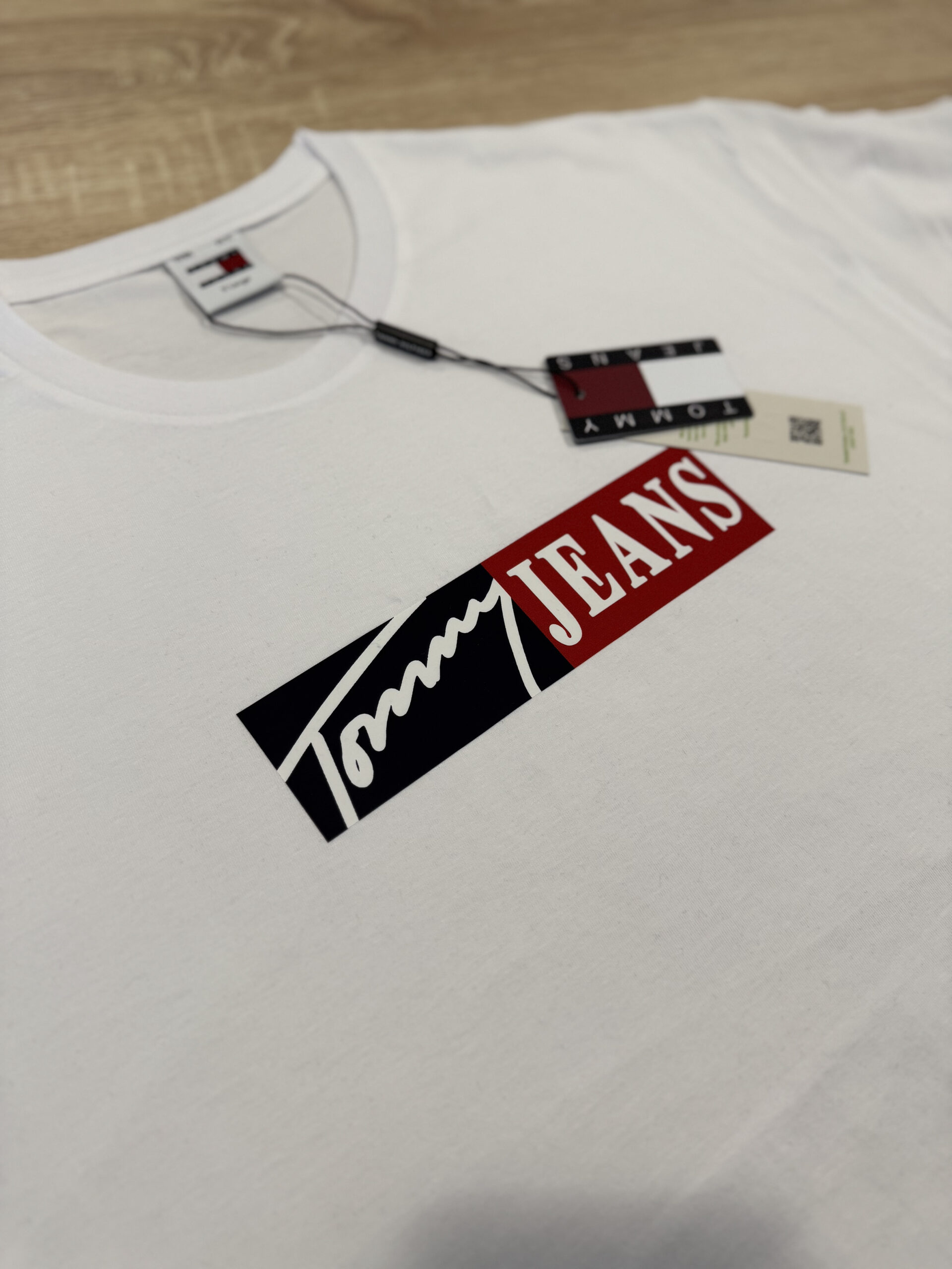 Koszulka Męska Tommy Jeans Biała - obrazek 4