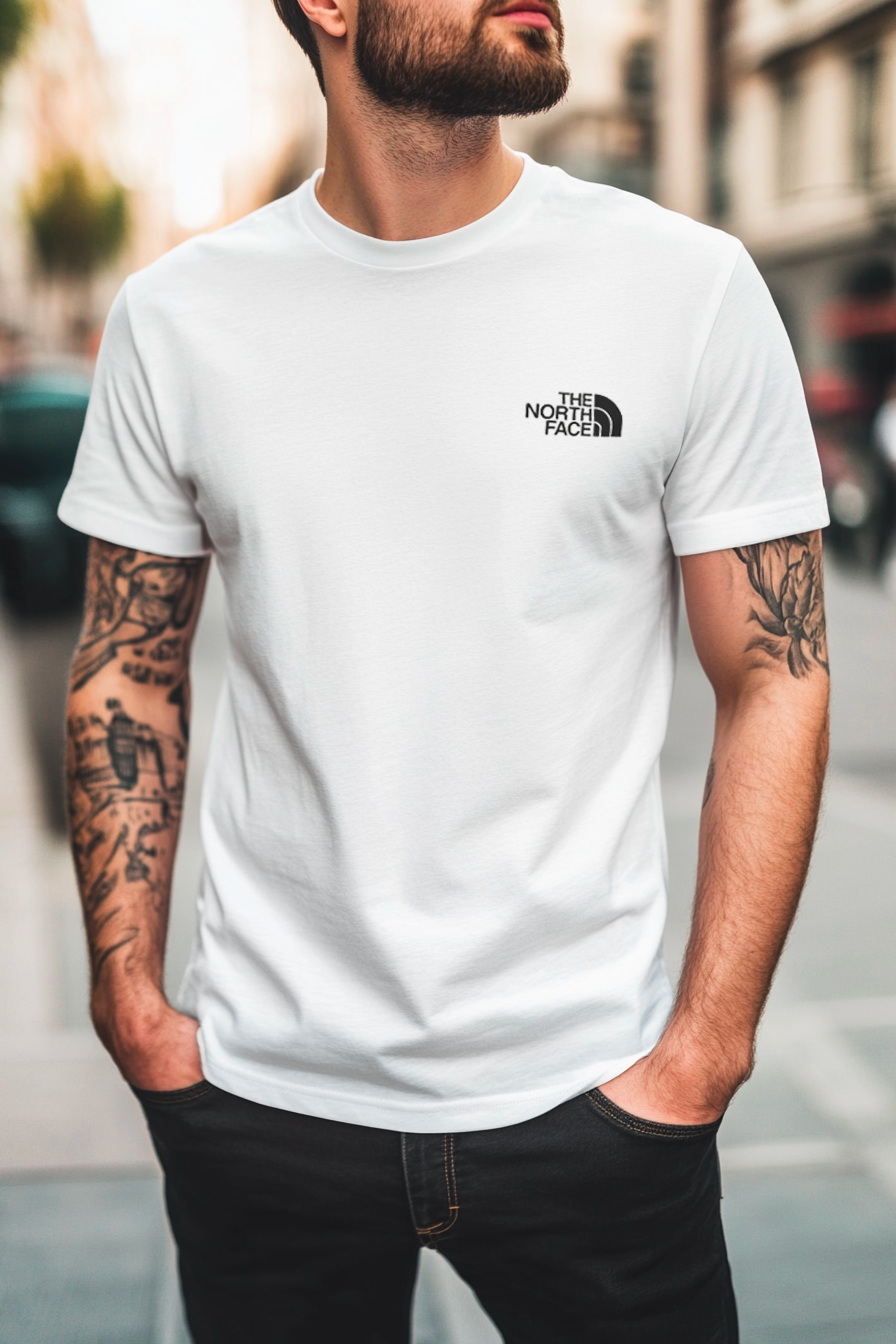 Koszulka Męska The North Face Biała - obrazek 3