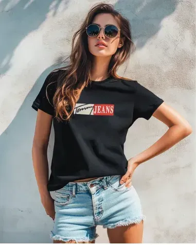 Koszulka Damska Tommy Jeans Czarna
