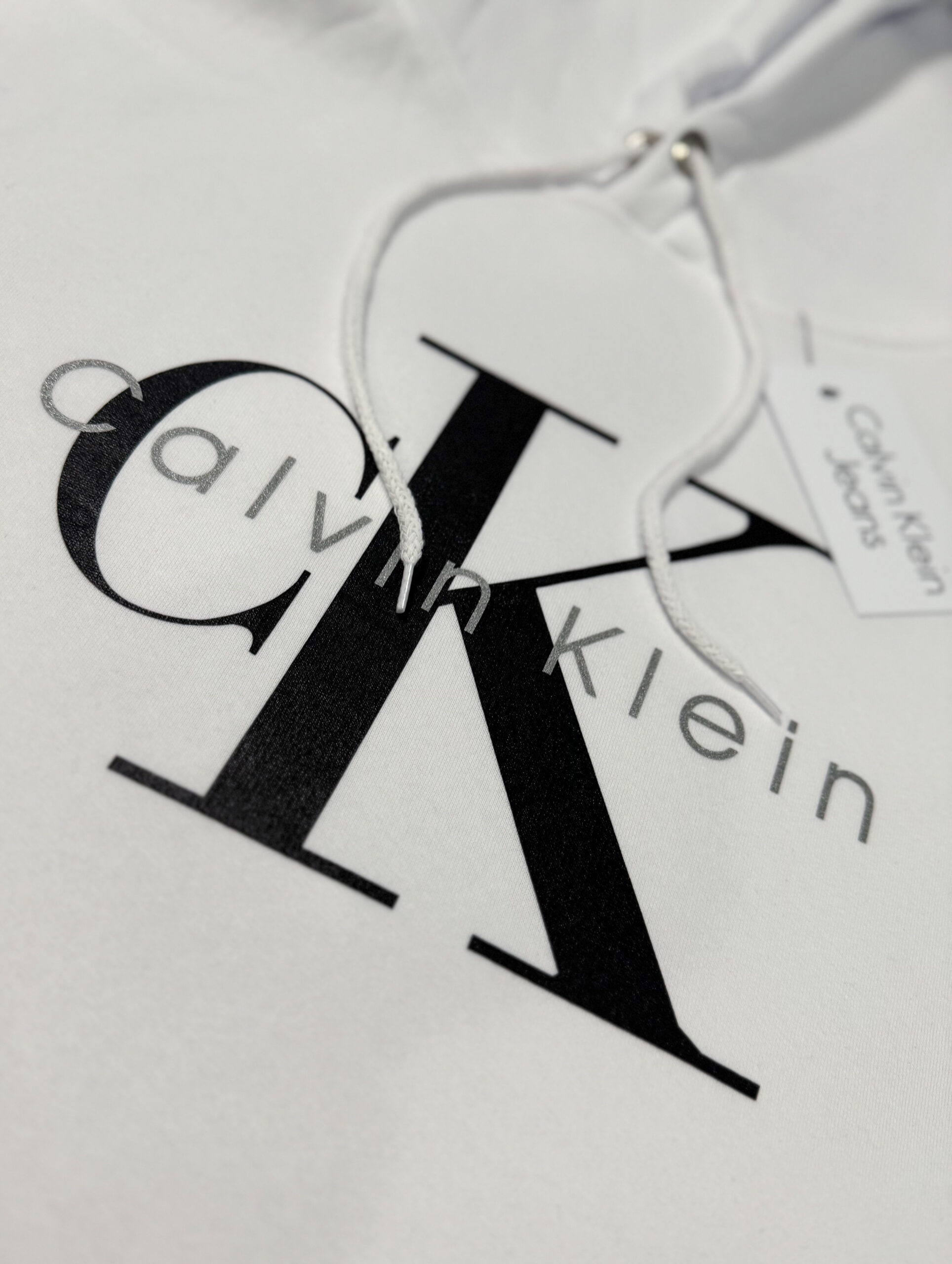 Bluza Calvin Klein Męska Biała - obrazek 3