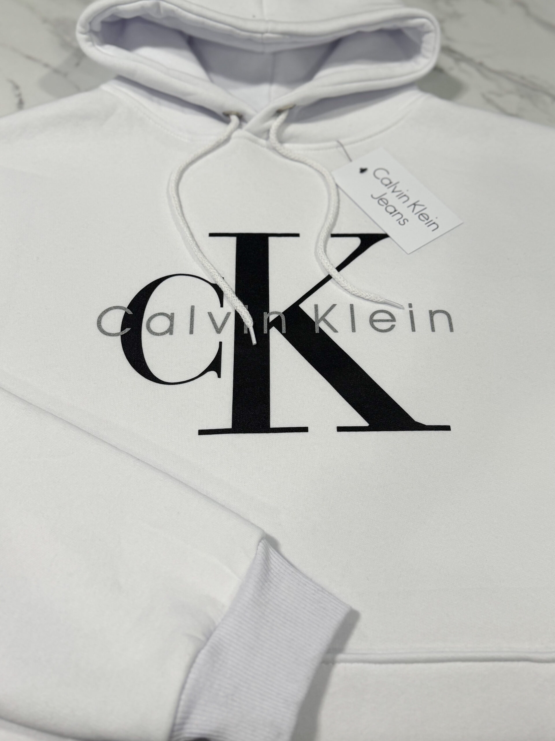 Bluza Calvin Klein Męska Biała - obrazek 6
