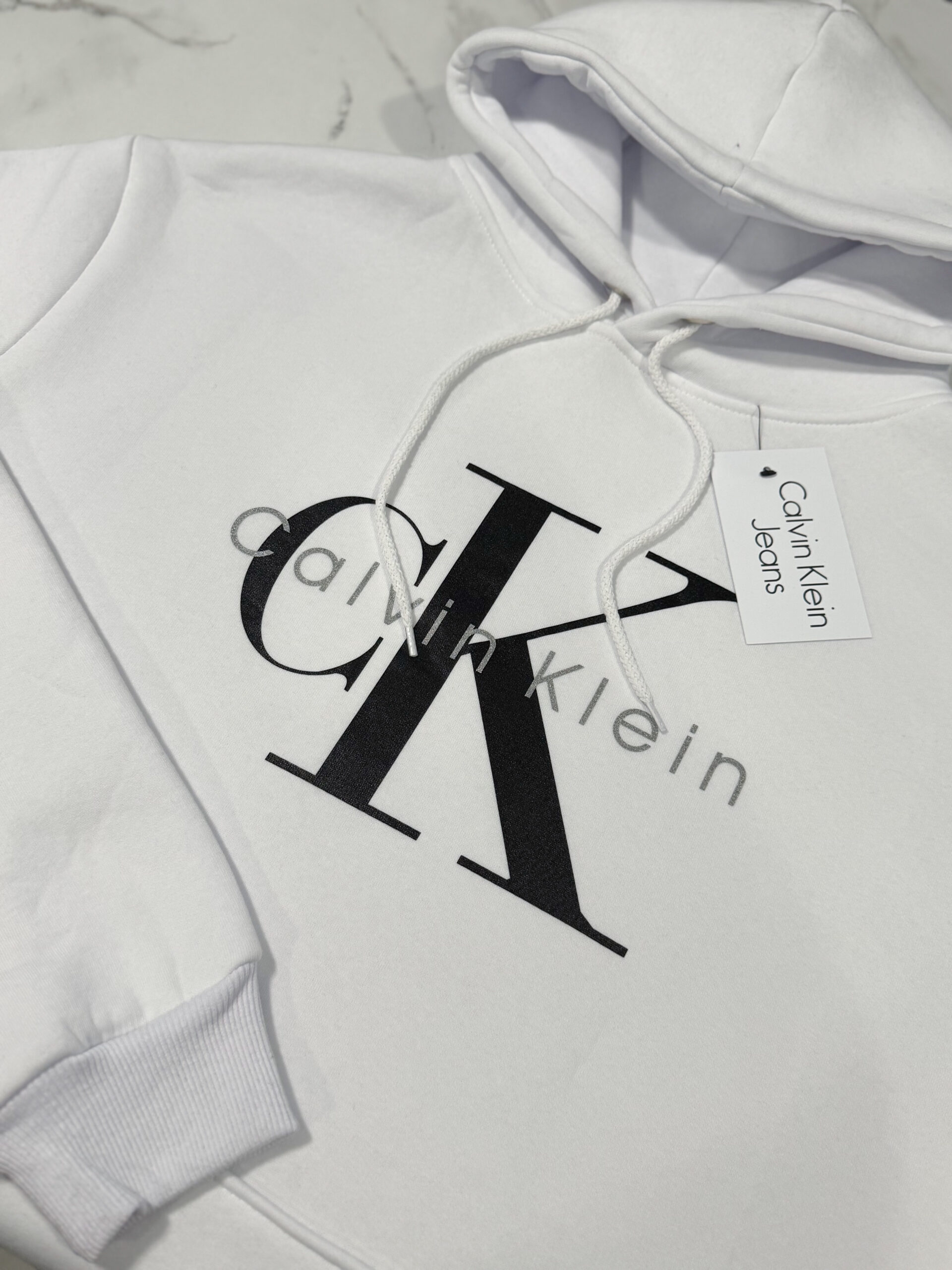 Bluza Calvin Klein Męska Biała - obrazek 5