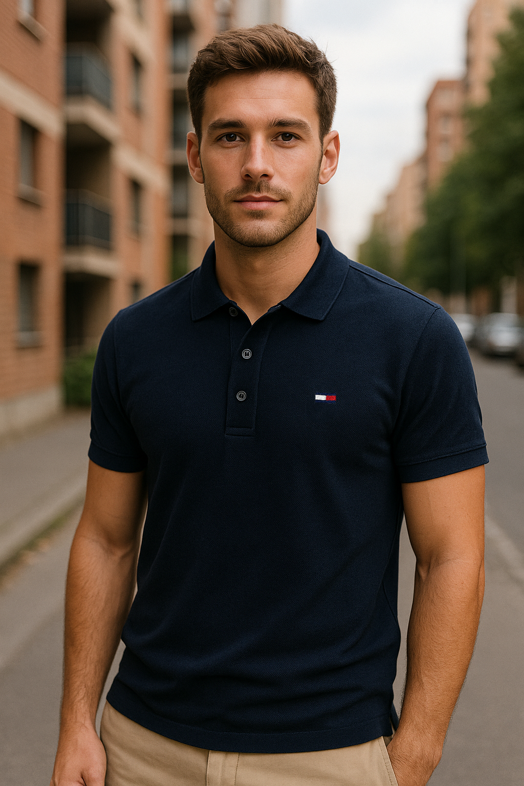 Koszulka POLO Męska Tommy Jeans Granatowa