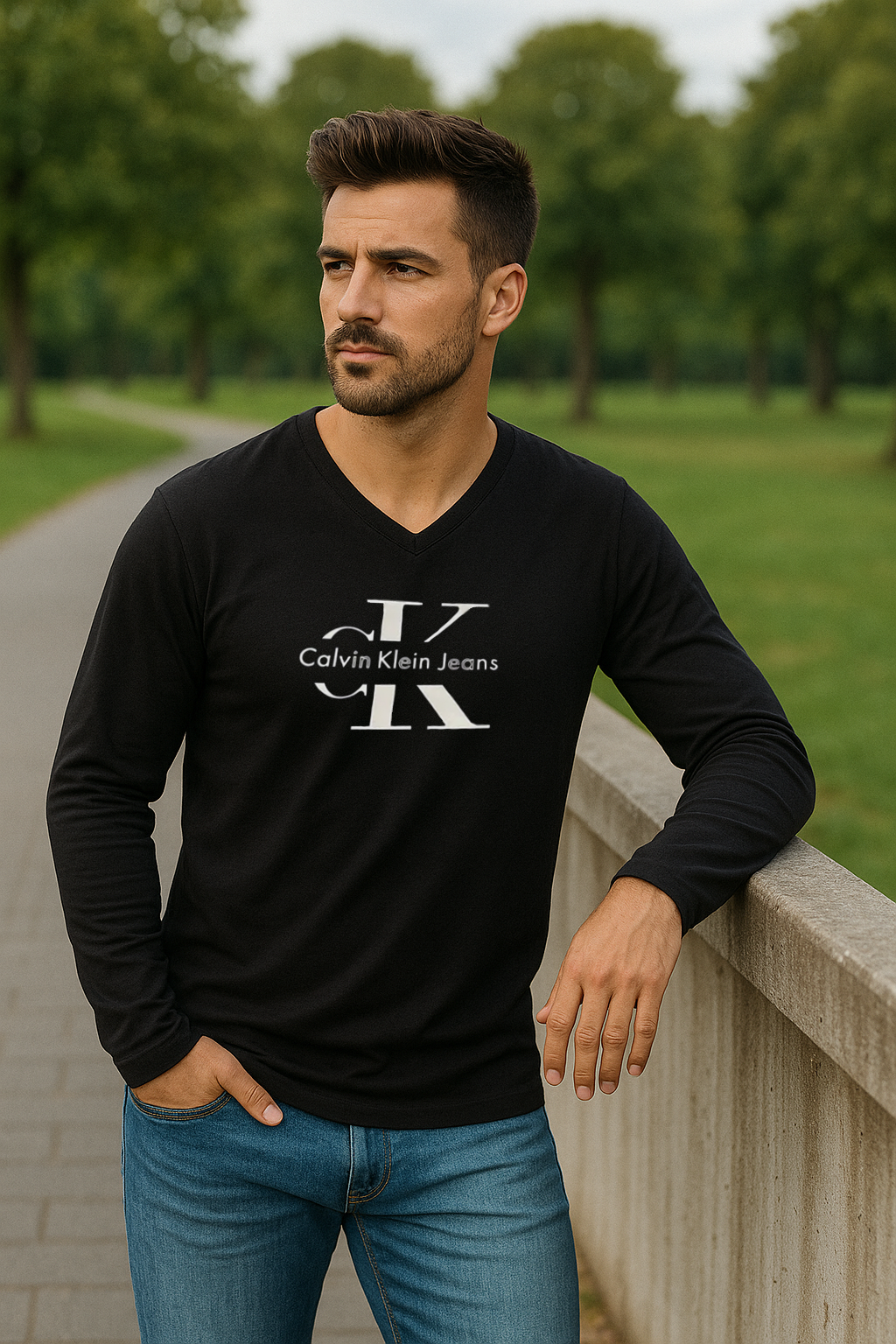 Koszulka Męska Calvin Klein Z Długim Rękawem Longsleeve