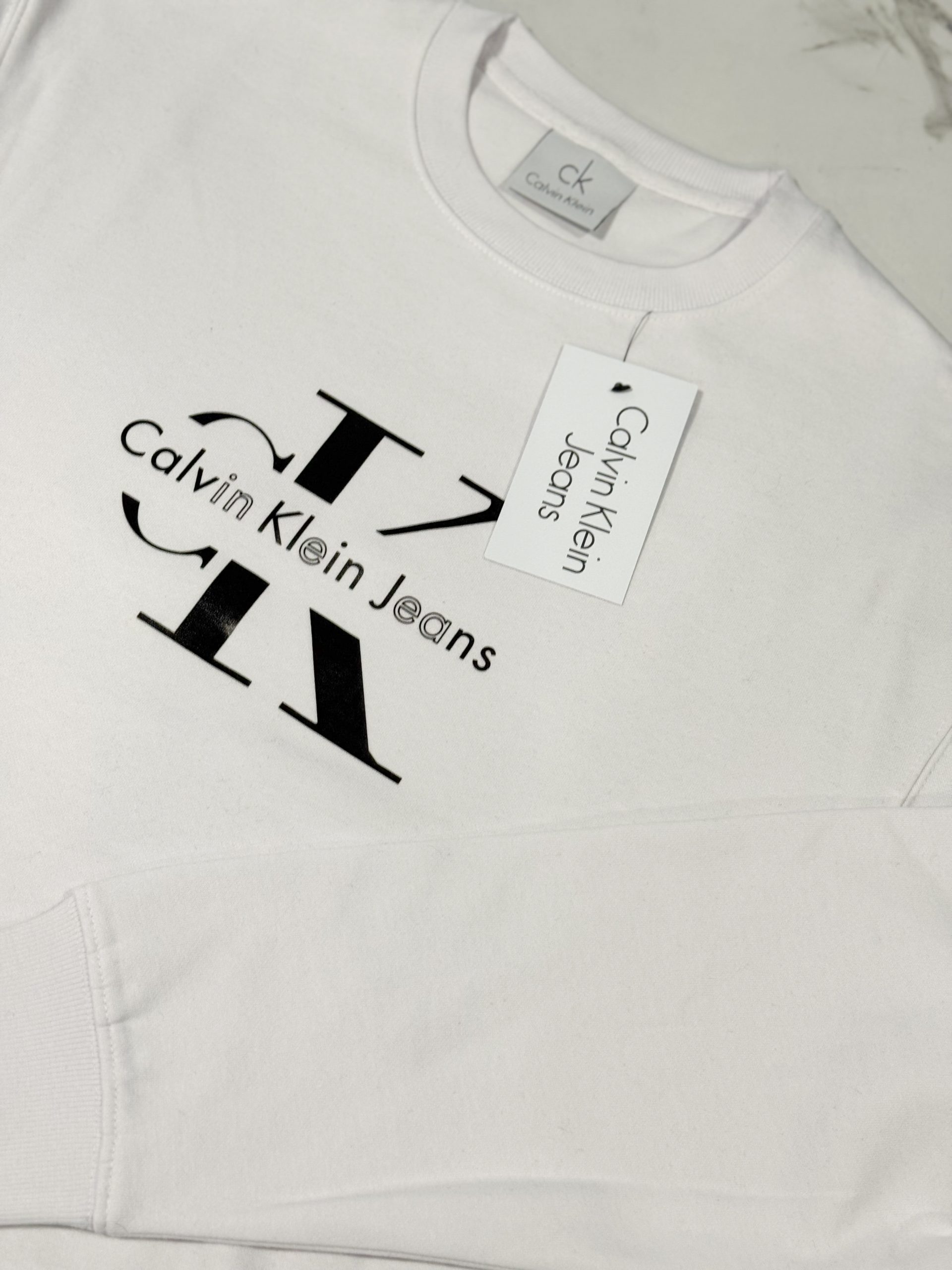 Bluza Męska Calvin Klein Biała - obrazek 5