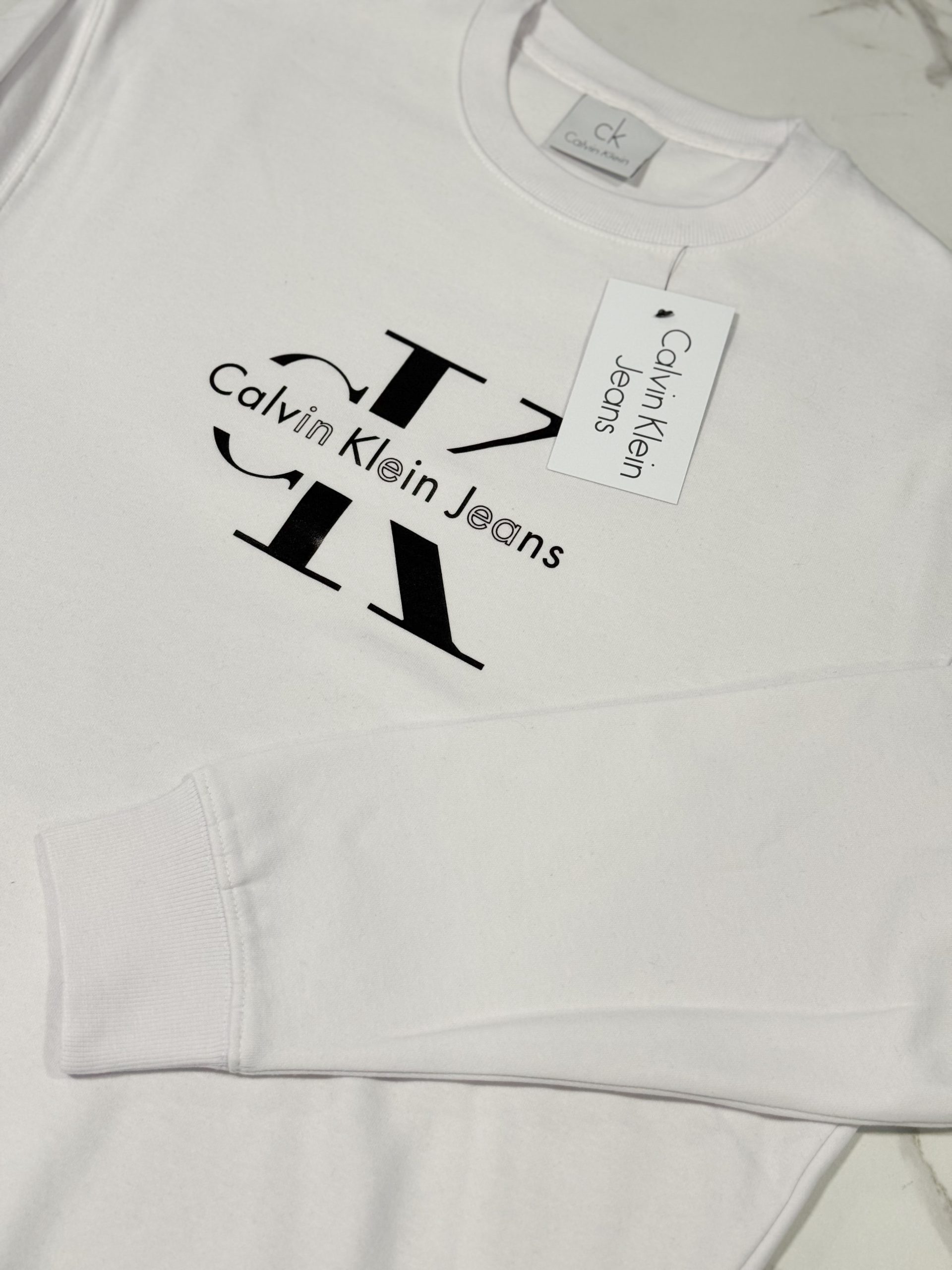 Bluza Męska Calvin Klein Biała - obrazek 4