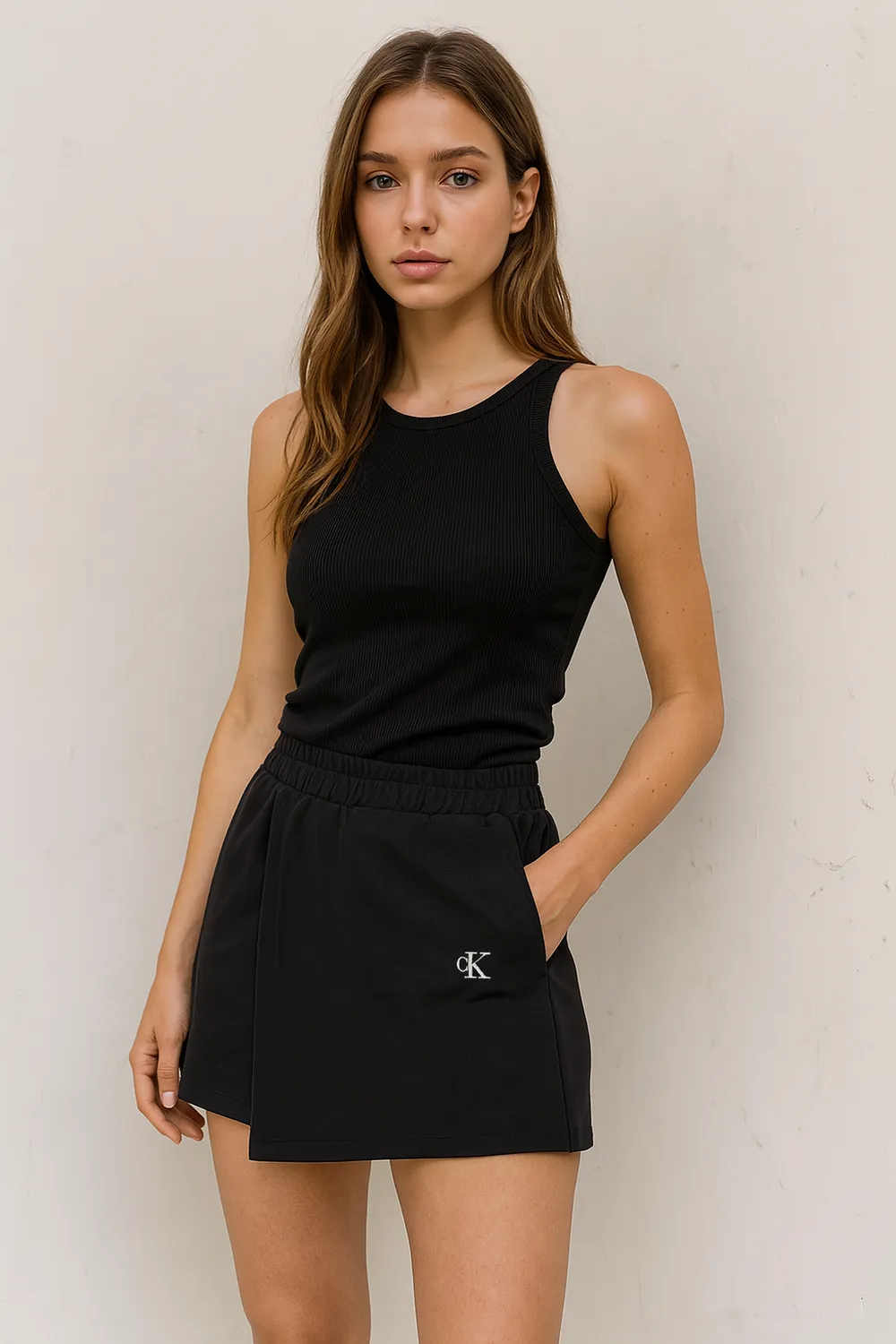 Spódnico spodenki Damskie Calvin Klein Czarne