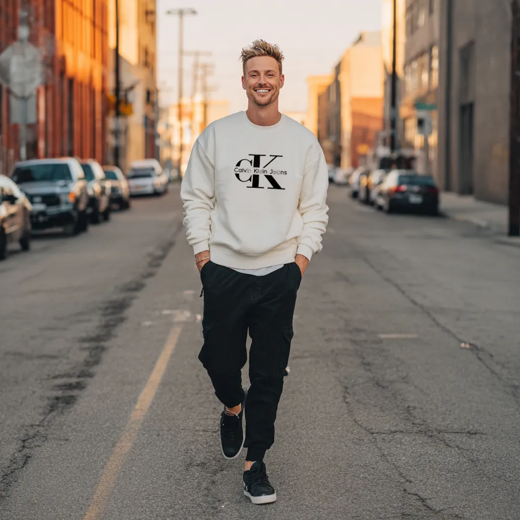 Bluza Męska Calvin Klein Biała